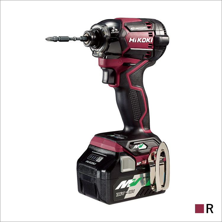 新品未使用 HiKOKI/ハイコーキ コードレスインパクトドライバー WH36DC 2XP B 充電式 マルチボルト(36V) バッテリー2個 充電器 ケース付き 札幌市 西岡店 HiKOKI（ハイコーキ）マルチボルト（36V）コードレスインパクト